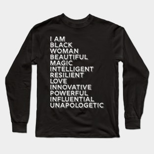 I Am A Powerful Woman, African American, Black History Long Sleeve T-Shirt